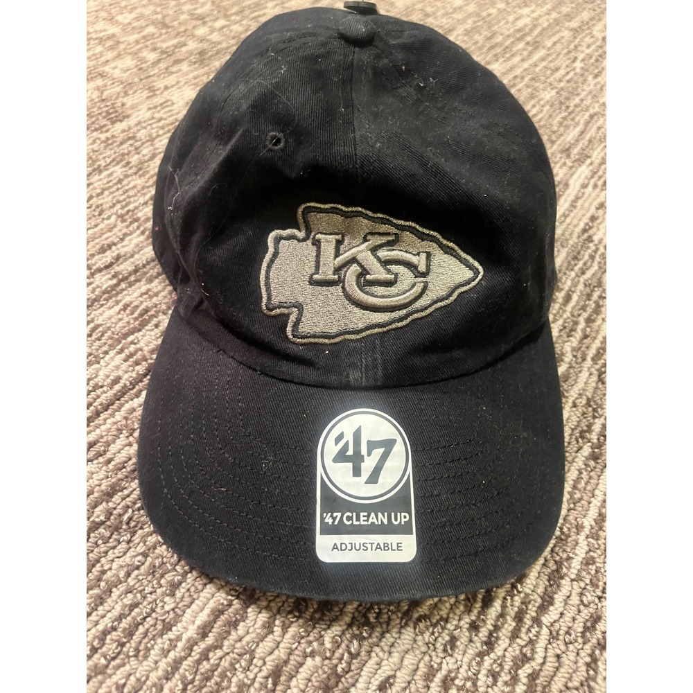 Kansas City Chiefs 47 Clean Up Hat Black Camo Underbrim Adjustable NFL Cap OSFA